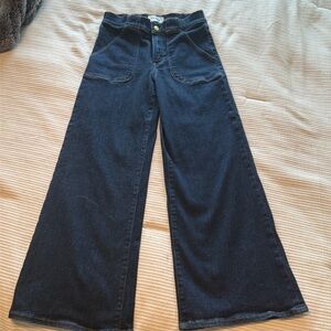 Frame trouser wide leg jeans